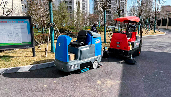 电动清扫车-清扫车厂家-新小区使用庆杰扫地洗地机